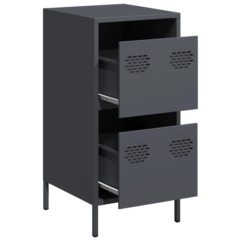 vidaXL Ντουλάπι Ανθρακί 35x39x73,5 εκ. από Χάλυβα Ψυχρής Έλασης