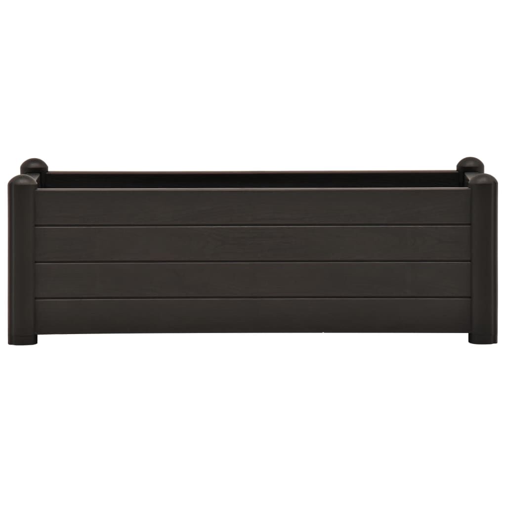 vidaXL Ζαρντινιέρα Υπερυψωμένη Ανθρακί 100x43x35 εκ. Πολυπροπυλένιο