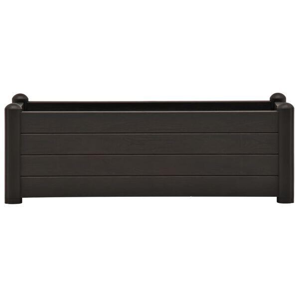 vidaXL Ζαρντινιέρα Υπερυψωμένη Ανθρακί 100x43x35 εκ. Πολυπροπυλένιο