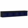 vidaXL Ντουλάπι TV 2 pcs Μαύρη δρυς 80 x 30 x 30 εκ Επεξεργασμένο ξύλο