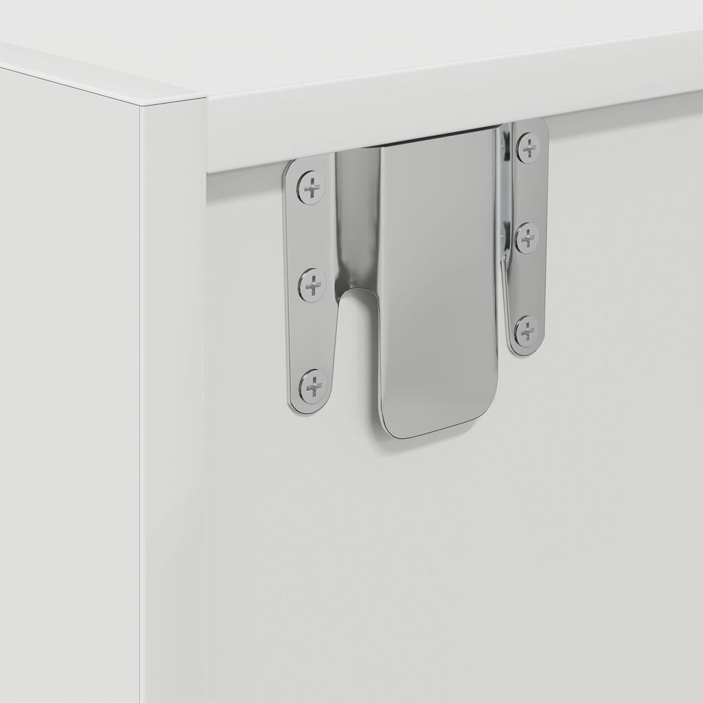 vidaXL Ντουλάπι Τηλεόρασης Λευκό 100x31x25,5 εκ Επεξεργασμένο Ξύλο