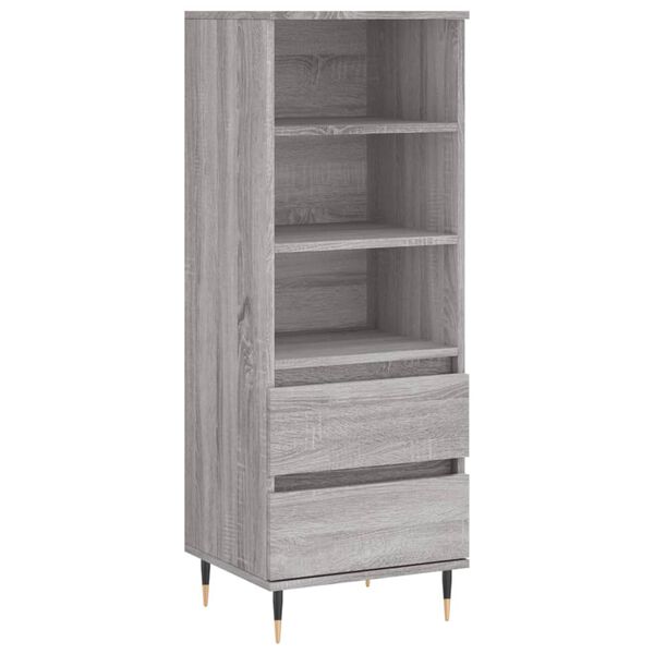 vidaXL Ντουλάπι Γκρι Sonoma 40x36x110 εκ. από Επεξεργασμένο Ξύλο