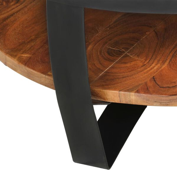 vidaXL Τραπεζάκι Σαλονιού 65 x 65 x 32 εκ. από Μασίφ Ξύλο Ακακίας