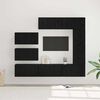 vidaXL Σετ επίπλου τηλεόρασης 8 pcs Μαύρη δρυς 30.5 x 30 x 90 cm