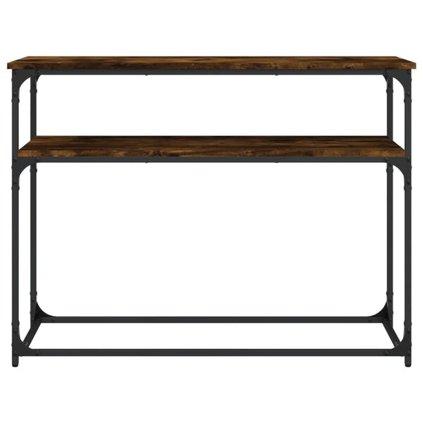 vidaXL Τραπέζι Κονσόλα Καπνιστή Δρυς 100x35,5x75 εκ. Επεξεργ. Ξύλο