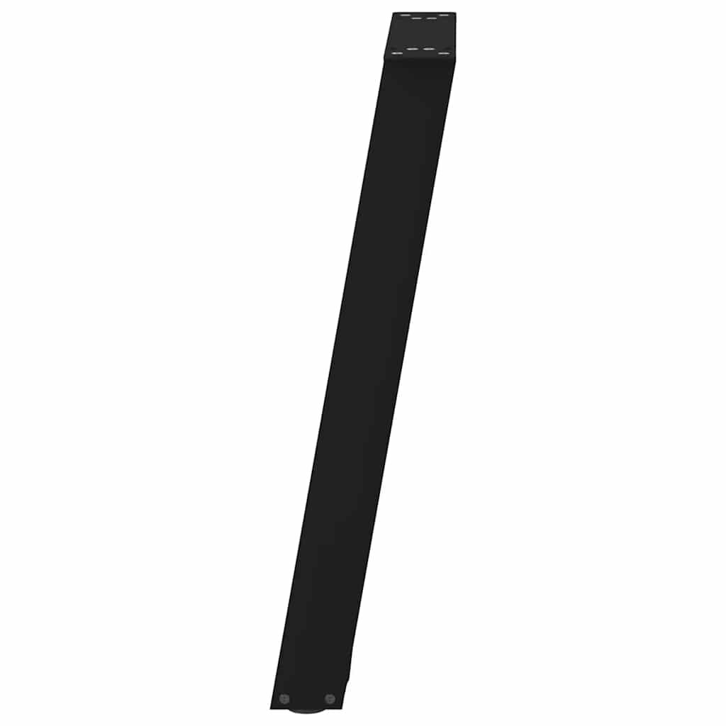 vidaXL Πόδια Κονσόλας σε Σχήμα U 2 τεμ. Μαύρο 28x(72-73) εκ. Ατσάλι