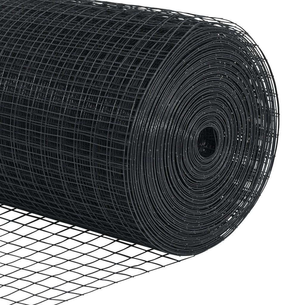 vidaXL Φράχτης Συρματόπλεγμα με 22 U Πόλους Γκρι 1.6x25 μ Μέταλλο