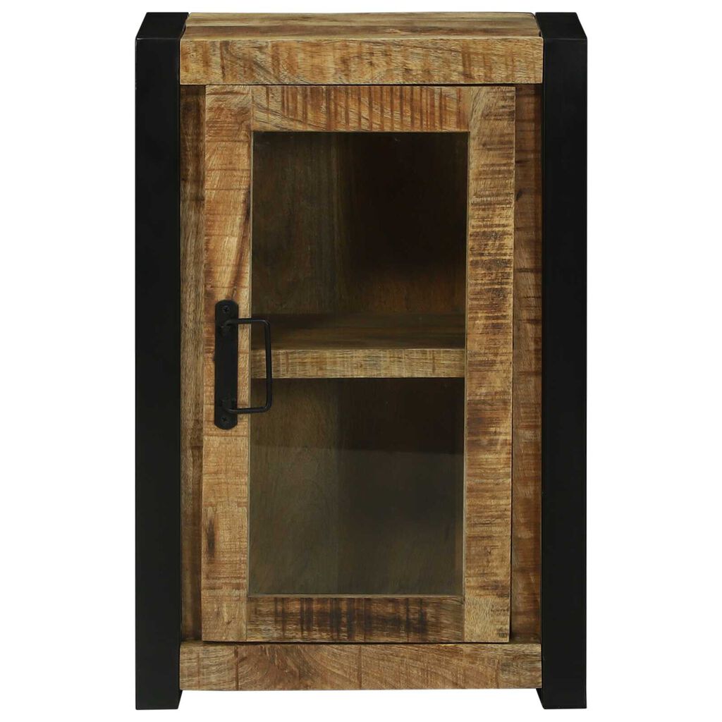 vidaXL Ντουλάπι Τοίχου Μπάνιου 40x30x60 εκ Μασίφ Ξύλο Τραχύ Μάνγκο