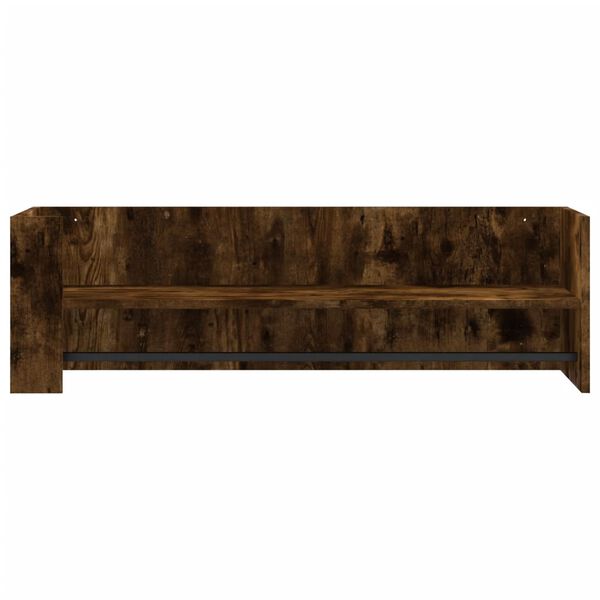 vidaXL Ραφιέρα Τοίχου Καπνιστή Δρυς 100x35x30,5 εκ. Επεξεργασμένο Ξύλο