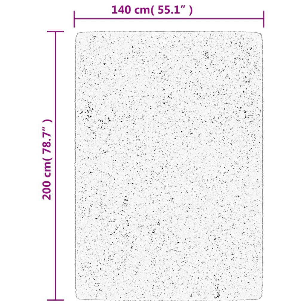 vidaXL Χαλί OVIEDO με Κοντό Πέλος Κόκκινο 140 x 200 εκ.