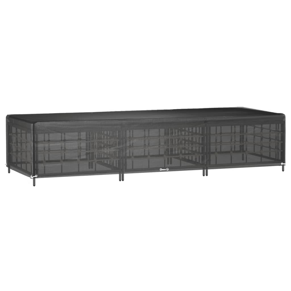 vidaXL Κάλυμμα Ξαπλώστρας με 12 Κρίκους 205x75x40 εκ. Πολυαιθυλένιο