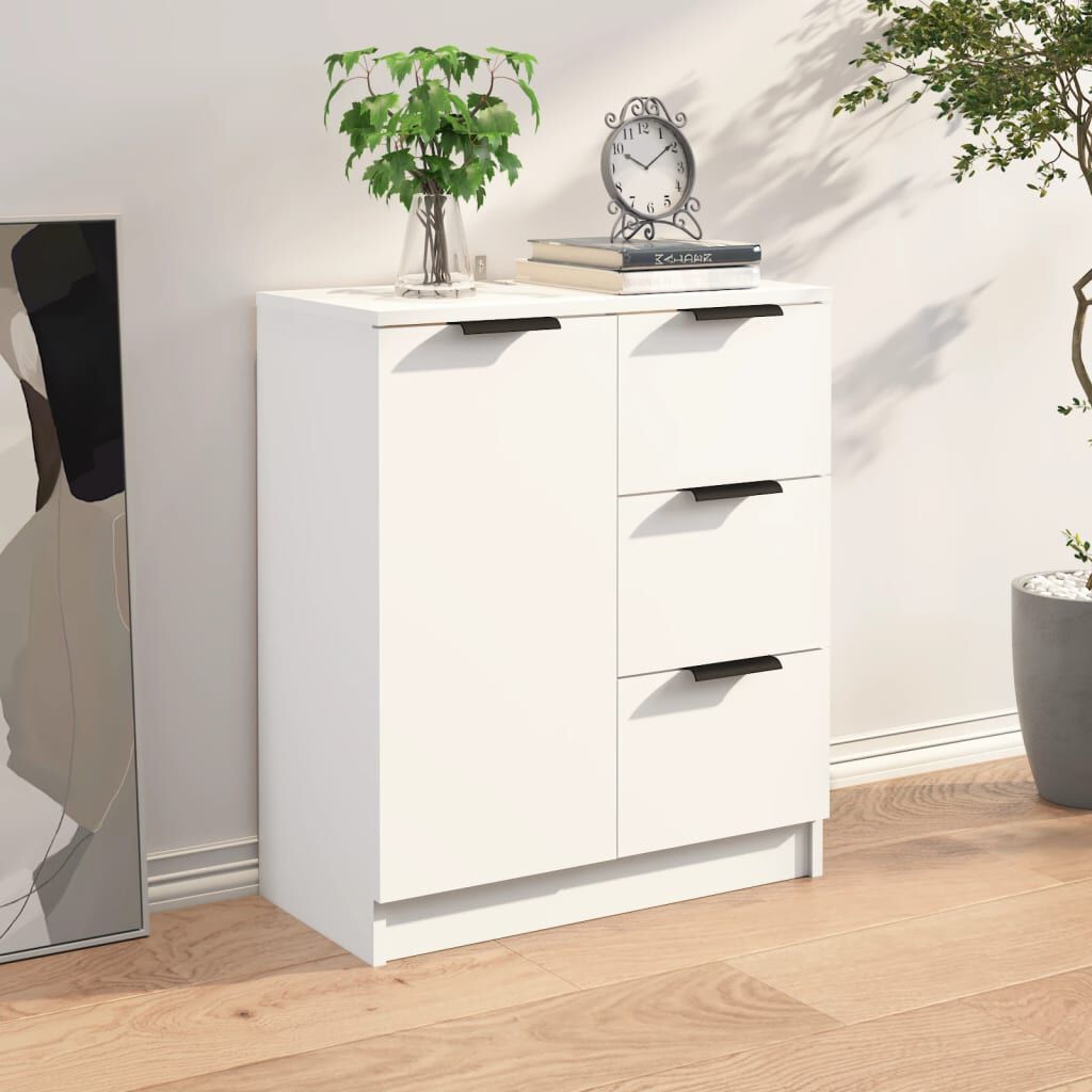 vidaXL Συρταριέρα Λευκή 60 x 30 x 70 εκ. από Επεξεργασμένο Ξύλο