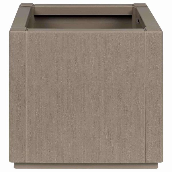 vidaXL Γλάστρα Κήπου Γκρι 36 x 36 x 35 εκ. Πολυπροπυλένιο