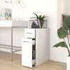 vidaXL Συρταριέρα Γενικής Χρήσης Λευκή 20 x 45,5 x 60 εκ. Επεξ. Ξύλο