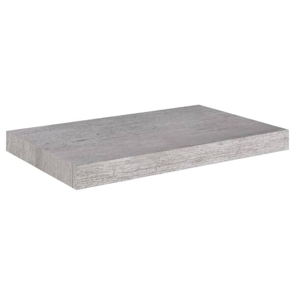 vidaXL Ράφια Τοίχου 2 τεμ. Γκρι Σκυροδέματος 50x23x3,8 εκ. MDF
