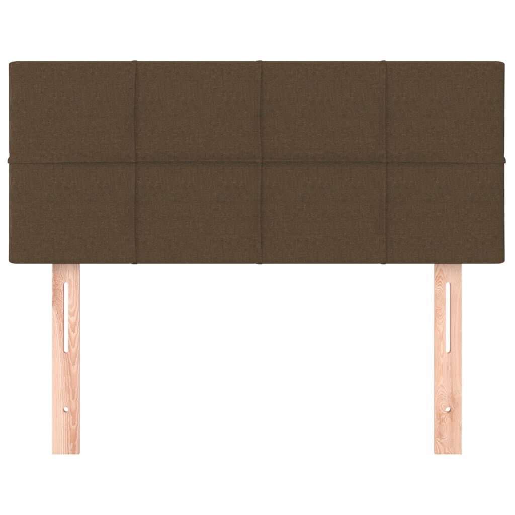 vidaXL Κεφαλάρι Κρεβατιού Σκούρο Καφέ 100x5x78/88 εκ. Υφασμάτινο