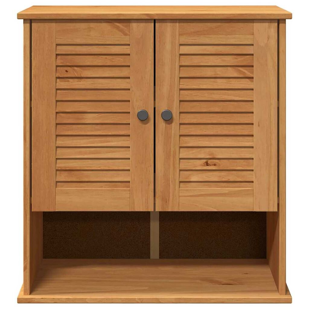 vidaXL Τοίχου Ντουλάπα Μπάνιου VIGO καφέ μελί 67.5 x 34 x 71.5 εκ.