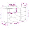 vidaXL Παπουτσοθήκη Γκρι Sonoma 82x32x50 εκ. από Επεξεργασμένο Ξύλο