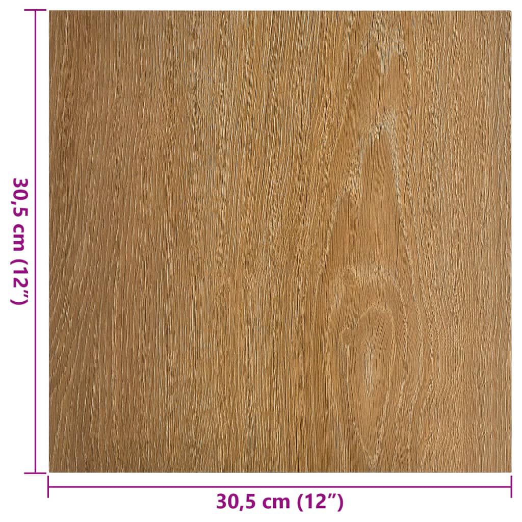 vidaXL Δάπεδο Αυτοκόλλητο Καφέ 55 τεμ. 5,11 μ² από PVC