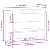 Πάγκος παπουτσιών vidaXL Artisan Oak 62x32x50 cm Κατασκευασμένο ξύλο