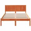 vidaXL Σκελετός Κρεβατιού Καφέ 135 x 190 cm Μασίφ ξύλο πεύκου