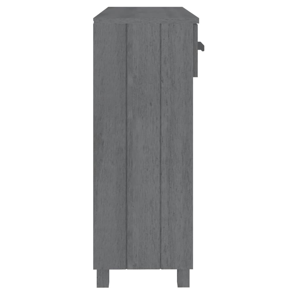 vidaXL Τραπέζι Κονσόλα HAMAR Σκ. Γκρι 90x35x90 εκ. Μασίφ Ξύλο Πεύκου