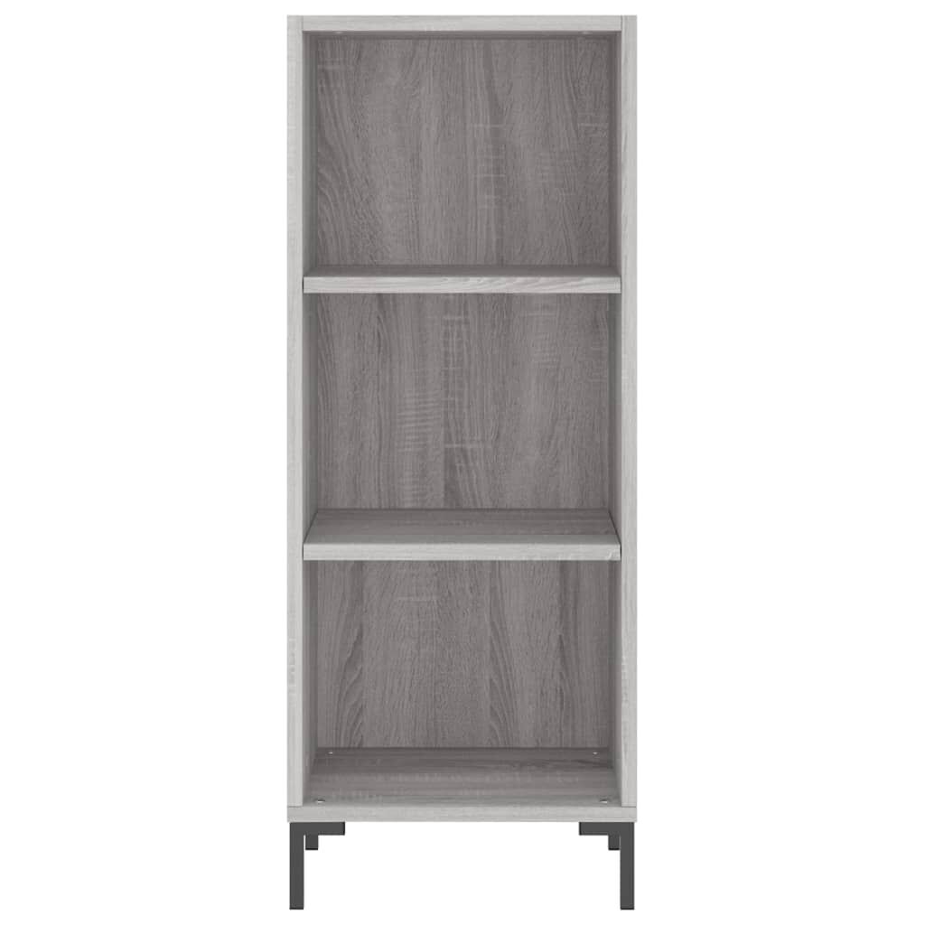 vidaXL Μπουφές Sonoma Γκρι 34,5 x 34 x 180 εκ. από Επεξεργασμένο Ξύλο