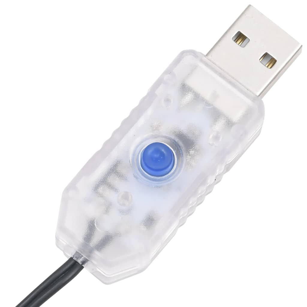 vidaXL Χριστουγεννιάτικο Δέντρο με Ακίδα 310 LED Ψυχρό Λευκό 300 εκ.