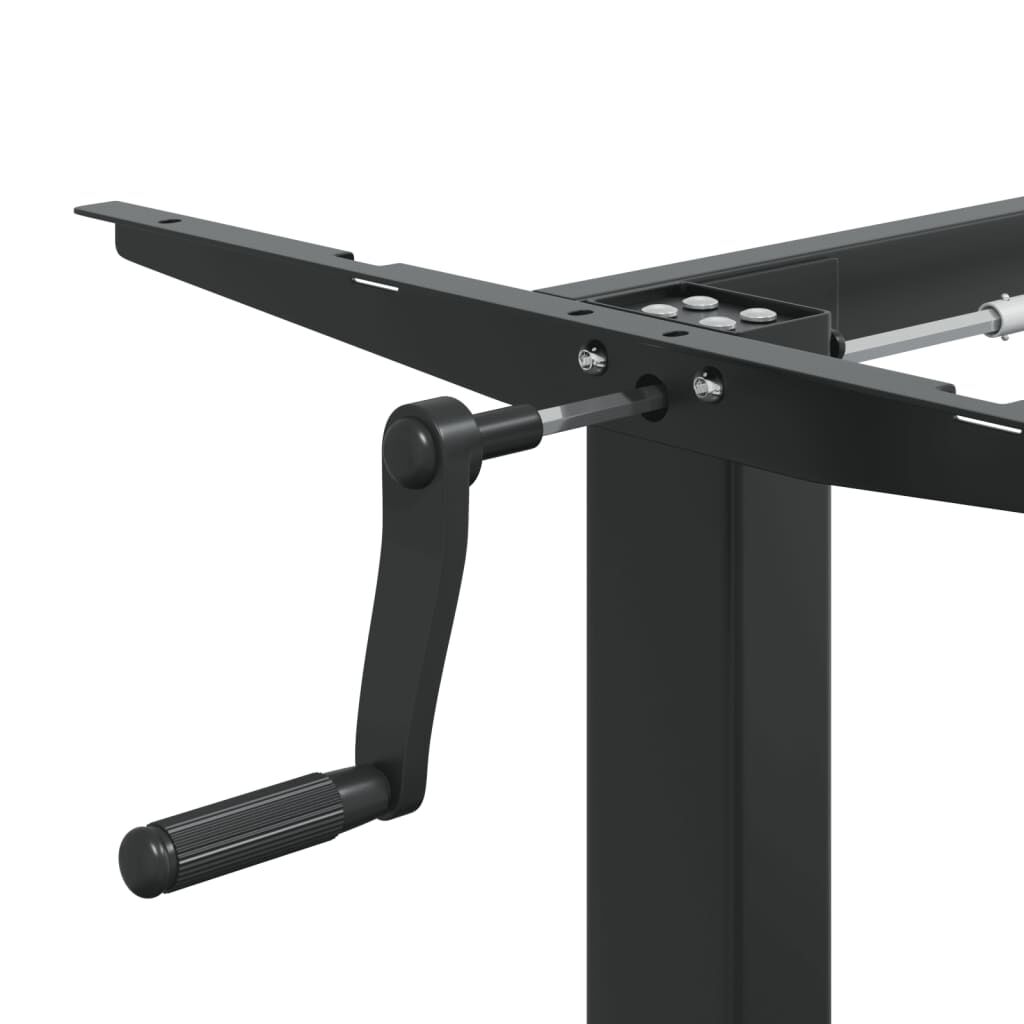 vidaXL Σκελετός Όρθιου Γραφείου Μαύρος (94-135)x60x(70-114) εκ. Ατσάλι