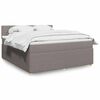 vidaXL &Kappa;&rho;&epsilon;&beta;ά&tau;&iota; Boxspring &mu;&epsilon; &Sigma;&tau;&rho;ώ&mu;&alpha; Taupe 180x200 &epsilon;&kappa;. &Upsilon;&phi;&alpha;&sigma;&mu;ά&tau;&iota;&nu;&omicron;