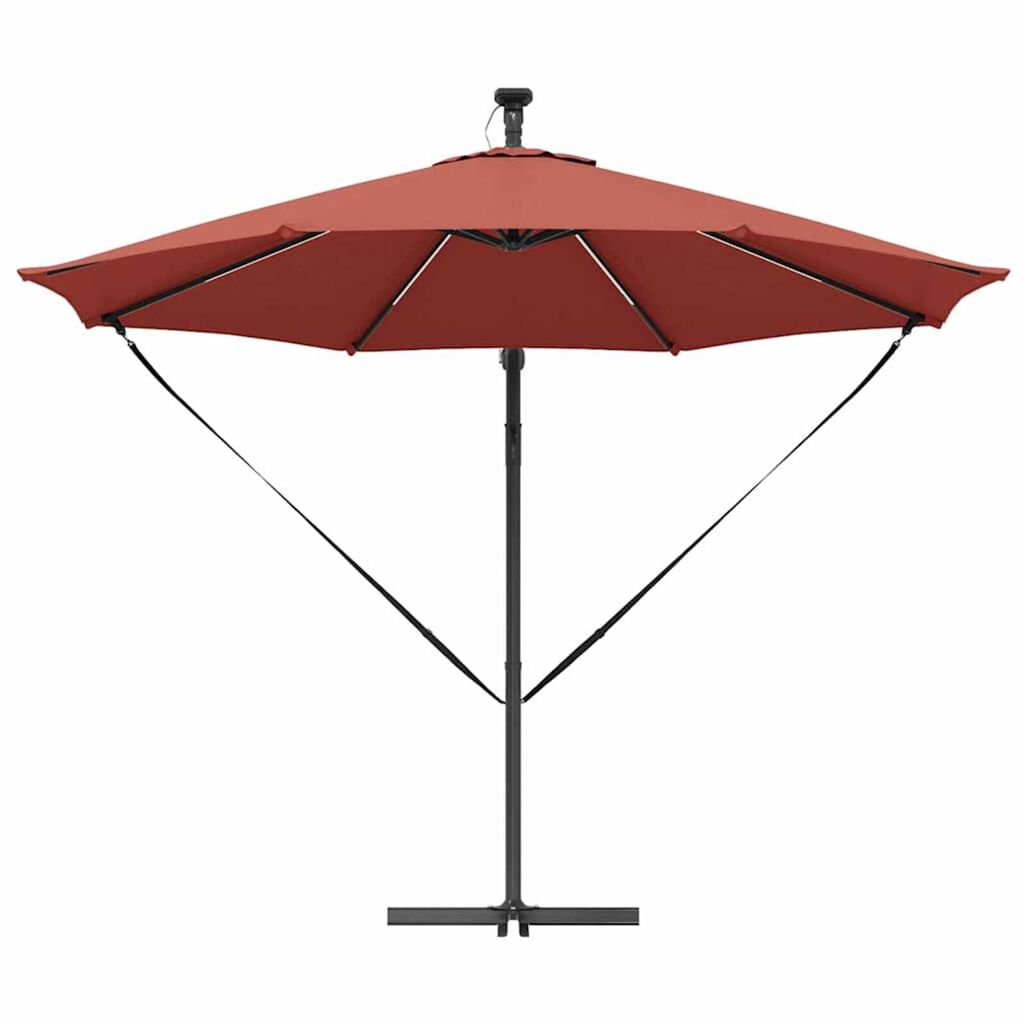 vidaXL Ομπρέλα Cantilever Banana Τερακότα 294 x 294 x 248 cm