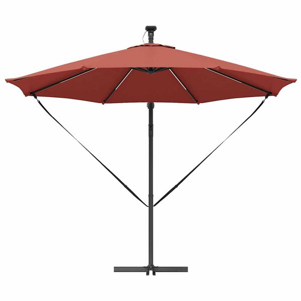 vidaXL Ομπρέλα Cantilever Banana Τερακότα 294 x 294 x 248 cm