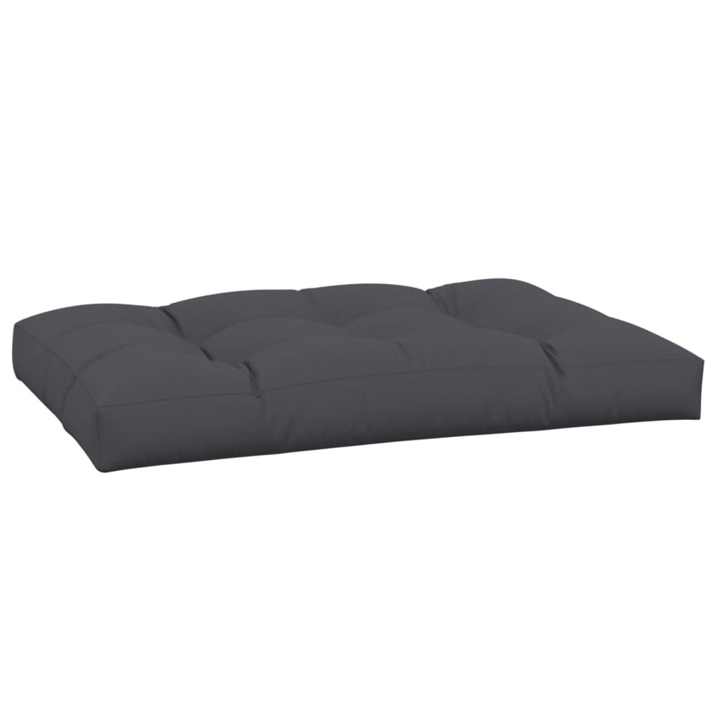 vidaXL Μαξιλάρι Παλέτας Ανθρακί 120 x 80 x 12 εκ. Υφασμάτινο