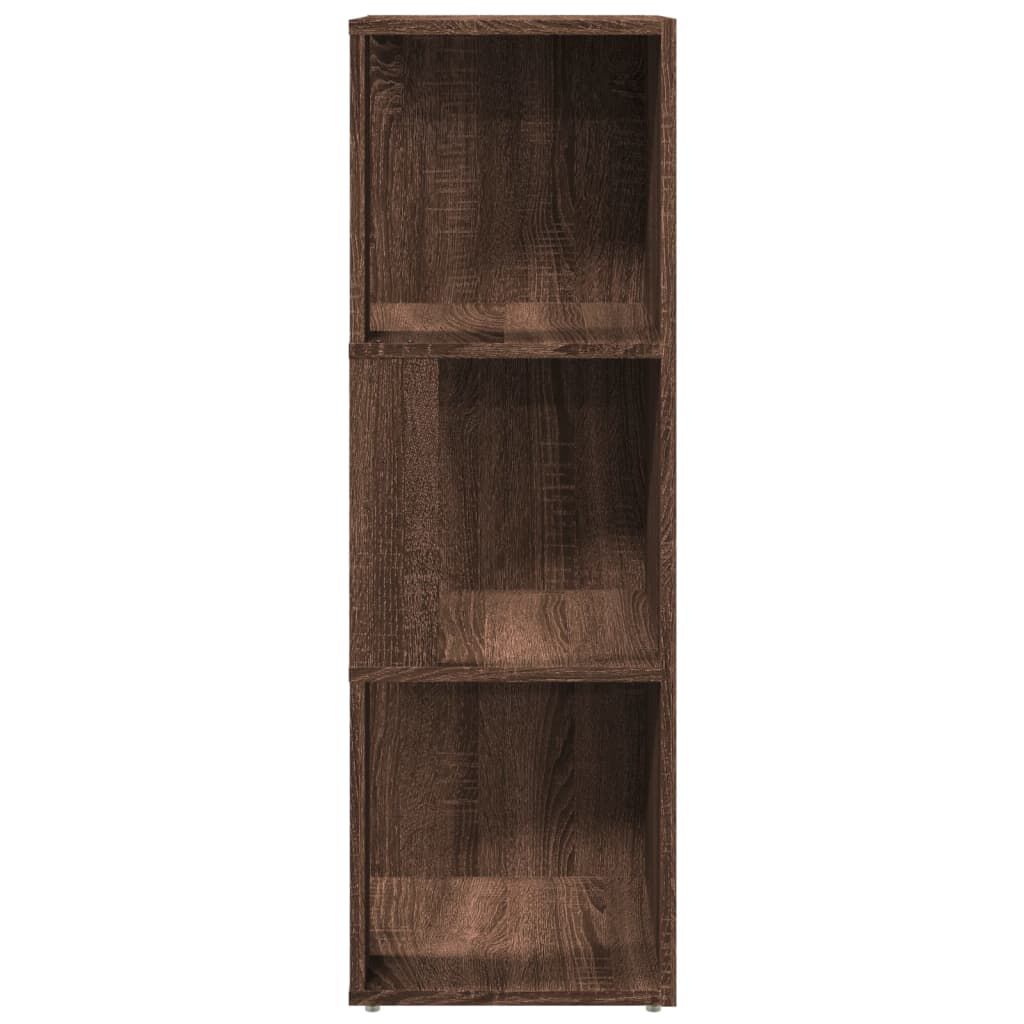 vidaXL Γωνιακό Έπιπλο Καφέ δρυς 33x33x100 εκ. από Επεξεργ. Ξύλο