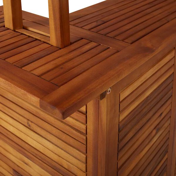vidaXL Τραπέζι Μπαρ με Στέγαστρο Εξ. Χώρου 113x106x217 εκ Ξύλο Ακακίας