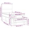 vidaXL &Kappa;&rho;&epsilon;&beta;ά&tau;&iota; Boxspring &mu;&epsilon; &Sigma;&tau;&rho;ώ&mu;&alpha; &Sigma;&kappa;&omicron;ύ&rho;&omicron; &Mu;&pi;&lambda;&epsilon; 100x200 &epsilon;&kappa;. &Beta;&epsilon;&lambda;&omicron;ύ&delta;&iota;&nu;&omicron;