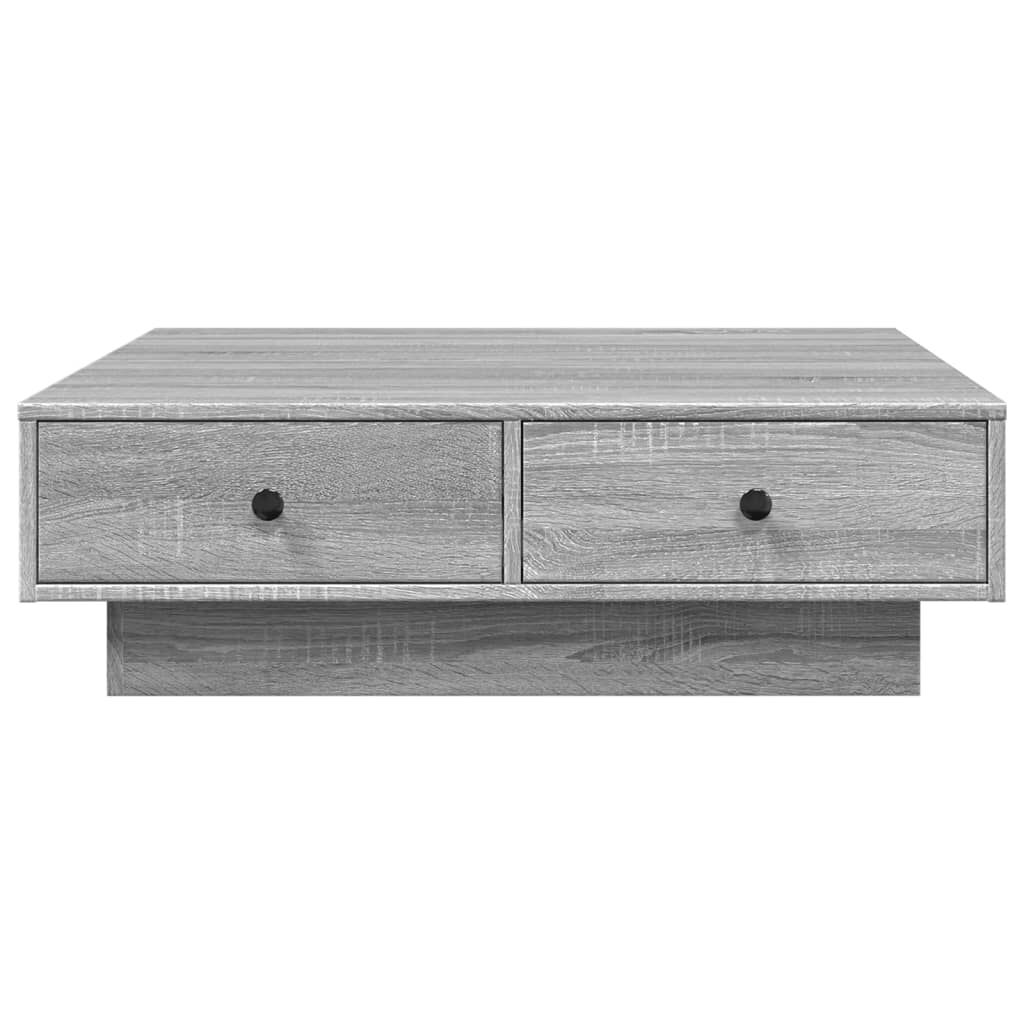 vidaXL Τραπεζάκι Σαλονιού Γκρι Sonoma 90x90x28 εκ. Επεξεργασμένο Ξύλο