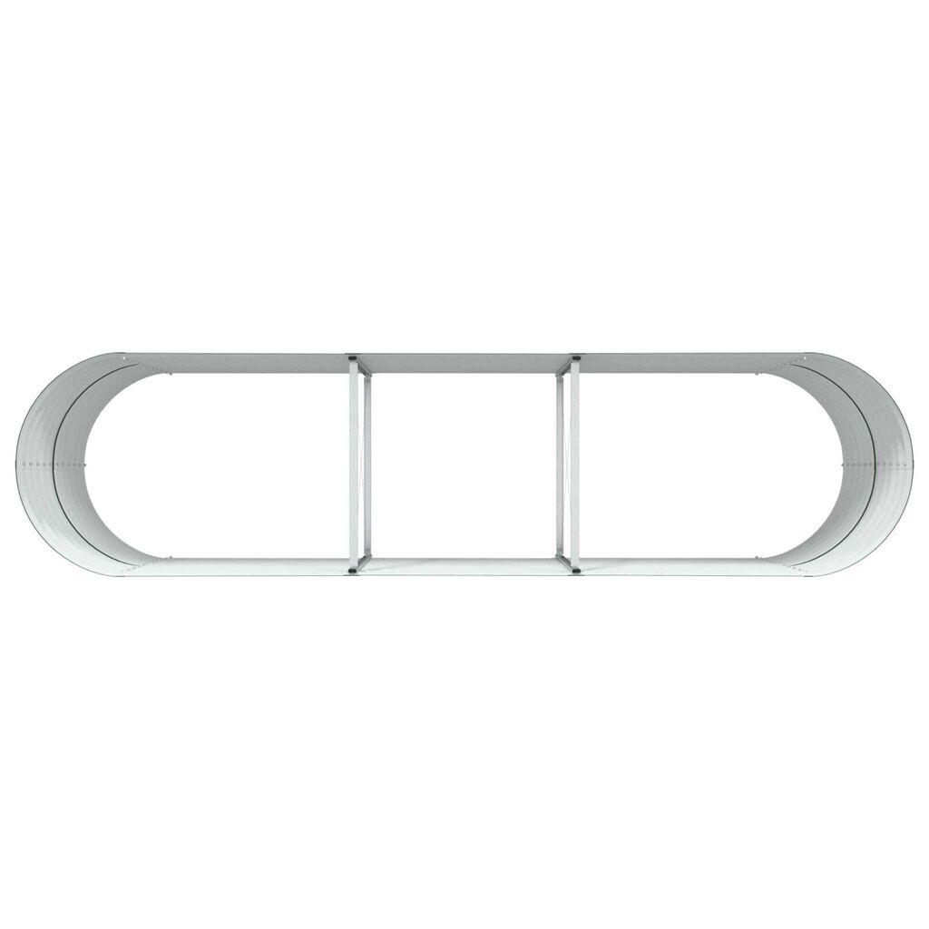 vidaXL Υψωμένο Κρεβάτι Κήπου Πράσινο 320x80x81 εκ από Γαλβανισμένο Χάλυβα