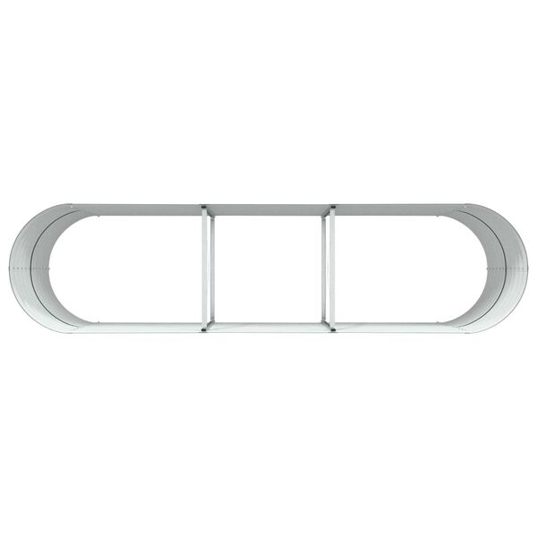 vidaXL Υψωμένο Κρεβάτι Κήπου Πράσινο 320x80x81 εκ από Γαλβανισμένο Χάλυβα