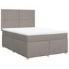vidaXL &Kappa;&rho;&epsilon;&beta;ά&tau;&iota; Boxspring &mu;&epsilon; &Sigma;&tau;&rho;ώ&mu;&alpha; Taupe 140x190 &epsilon;&kappa;. &Upsilon;&phi;&alpha;&sigma;&mu;ά&tau;&iota;&nu;&omicron;