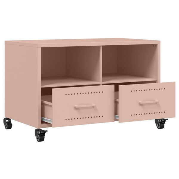 vidaXL Έπιπλο Τηλεόρασης Ροζ 68 x 39 x 43,5 εκ. Χάλυβας