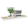 vidaXL Ράφια Τοίχου 2 τεμ. Δρυς/Λευκό 80x23,5x3,8 εκ. MDF