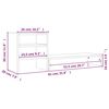 vidaXL Βάση Οθόνης Καφέ 81x20x30 εκ. από Μασίφ Ξύλο Πεύκου