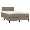 vidaXL &Kappa;&rho;&epsilon;&beta;ά&tau;&iota; Boxspring &mu;&epsilon; &Sigma;&tau;&rho;ώ&mu;&alpha; Taupe 120x200 &epsilon;&kappa;. &Upsilon;&phi;&alpha;&sigma;&mu;ά&tau;&iota;&nu;&omicron;