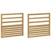 vidaXL &Mu;&omicron;&nu;ά&delta;&alpha; &Epsilon;&pi;&alpha;&gamma;&gamma;έ&lambda;&mu;&alpha;&tau;&omicron;&sigmaf; 2 pcs &Lambda;&epsilon;&upsilon;&kappa;ό 79 x 4 x 73 &epsilon;&kappa;