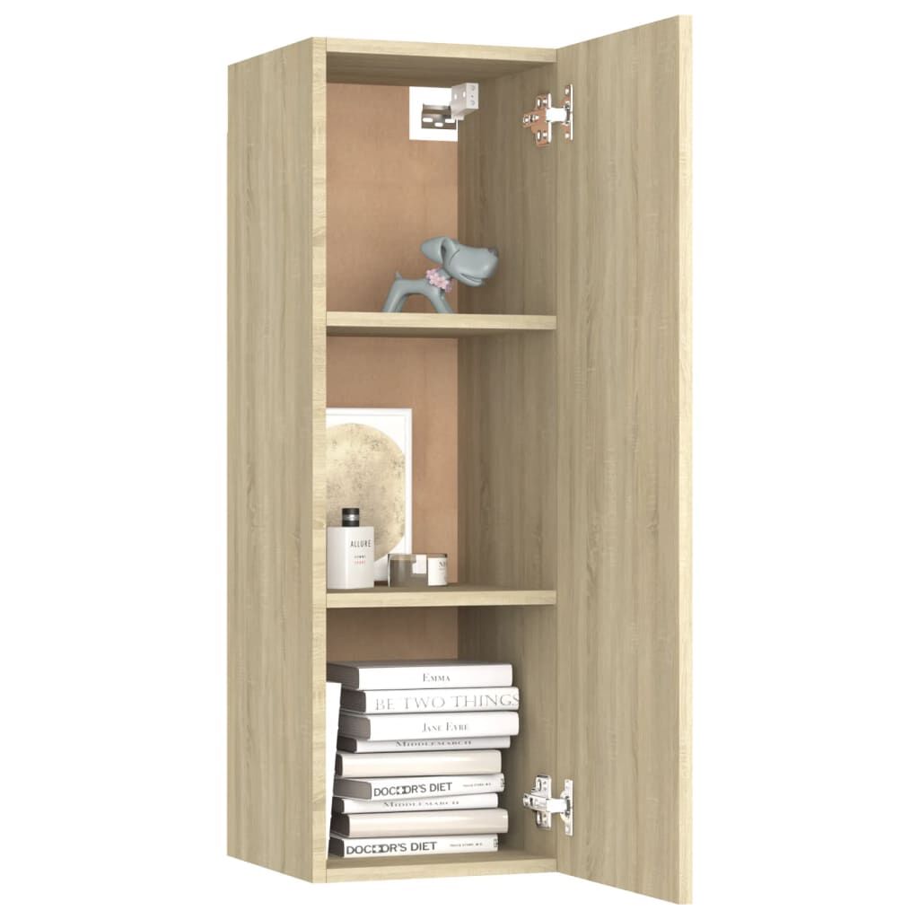 vidaXL Έπιπλο Τηλεόρασης Sonoma Δρυς 30,5 x 30 x 90 εκ. από Επεξ. Ξύλο