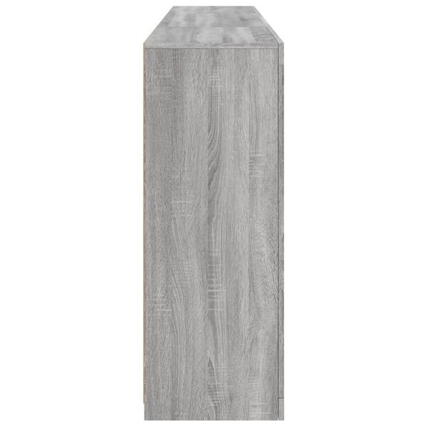 vidaXL Μπουφές με Φώτα LED Γκρι Sonoma 202 x 37 x 100 εκ.