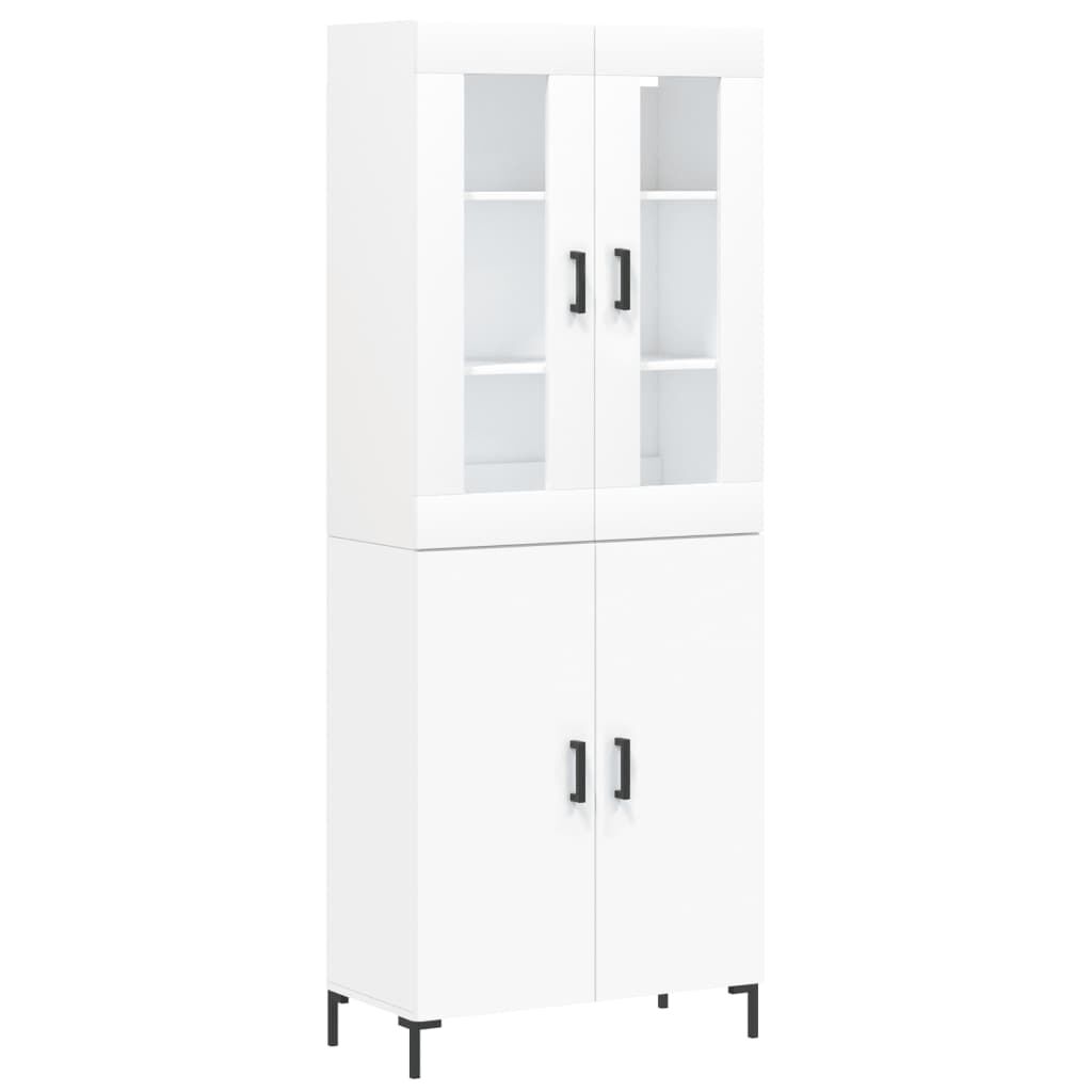 vidaXL Ντουλάπι Λευκό 69,5x34x180 εκ. από Επεξεργασμένο Ξύλο