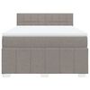 vidaXL &Kappa;&rho;&epsilon;&beta;ά&tau;&iota; Boxspring &mu;&epsilon; &Sigma;&tau;&rho;ώ&mu;&alpha; Taupe 140x200 &epsilon;&kappa;. &Upsilon;&phi;&alpha;&sigma;&mu;ά&tau;&iota;&nu;&omicron;