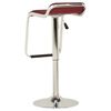 323372 vidaXL Bar Stools 2 pcs Wine Red Fabric and Bentwood